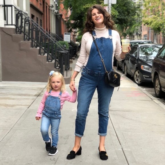 Gap Maternity Denim Overalls Size Small 